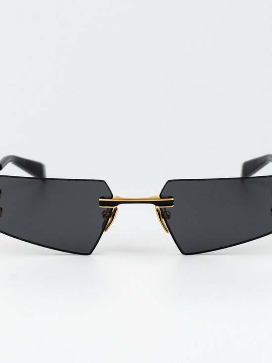 Balmain Women Sunglasses Titanium Gold Black Grey Geometric FIXE BPS-123A-54 main image 15